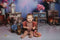Kate Art Violet Fleurs Bougies Toile de fond conçue par Emetselch - Kate Backdrop FR
