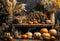 Kate Art Automne Citrouille Roseau Toile de fond conçue par Emetselch - Kate Backdrop FR