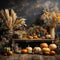 Kate Art Automne Citrouille Roseau Toile de fond conçue par Emetselch - Kate Backdrop FR