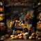 Kate Art Automne Citrouille Maïs Toile de fond conçue par Emetselch - Kate Backdrop FR