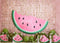 Kate Été Pastèque Rose Paillettes Toile de fond conçue par Megan Leigh - Kate Backdrop FR