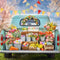 Kate Pâques Camion Printemps Vert Plante Toile de fond conçue par Emetselch - Kate Backdrop FR