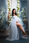 Kate Bleu Fleurs Rideau Fenêtre Chambre Toile de fond conçue par Emetselch - Kate Backdrop FR