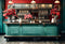 Kate Saint Valentin Thème des années 90 Café Toile de fond conçue par Emetselch - Kate Backdrop FR