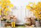 Kate Fleurs Plantes vertes Jardin Clôture Toile de fond conçue par Emetselch - Kate Backdrop FR