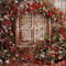 Kate Saint Valentin Roses Rouge Porte en bois Toile de fond conçue par Emetselch - Kate Backdrop FR