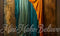 Kate Beaux-Arts Mur Doré Turquoise Rideaux Toile de fond conçue par Mini MakeBelieve - Kate Backdrop FR