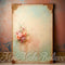 Kate Beaux-Arts Mur bicolore Roses peintes Toile de fond conçue par Mini MakeBelieve - Kate Backdrop FR