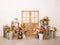 Kate Pâques Fleurs Lapin Porte en bois Toile de fond conçue par Emetselch - Kate Backdrop FR