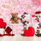 Kate Saint-Valentin Rose Ours en peluche Toile de fond conçue par Emetselch - Kate Backdrop FR
