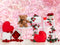 Kate Saint-Valentin Rose Ours en peluche Toile de fond conçue par Emetselch - Kate Backdrop FR