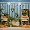 Kate Printemps Carottes Plantes vertes Toile de fond conçue par Emetselch - Kate Backdrop FR