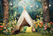 Kate Printemps Sauvage Fleurs Forêt Tente Toile de fond conçue par Emetselch - Kate Backdrop FR