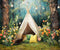 Kate Printemps Sauvage Fleurs Forêt Tente Toile de fond conçue par Emetselch - Kate Backdrop FR