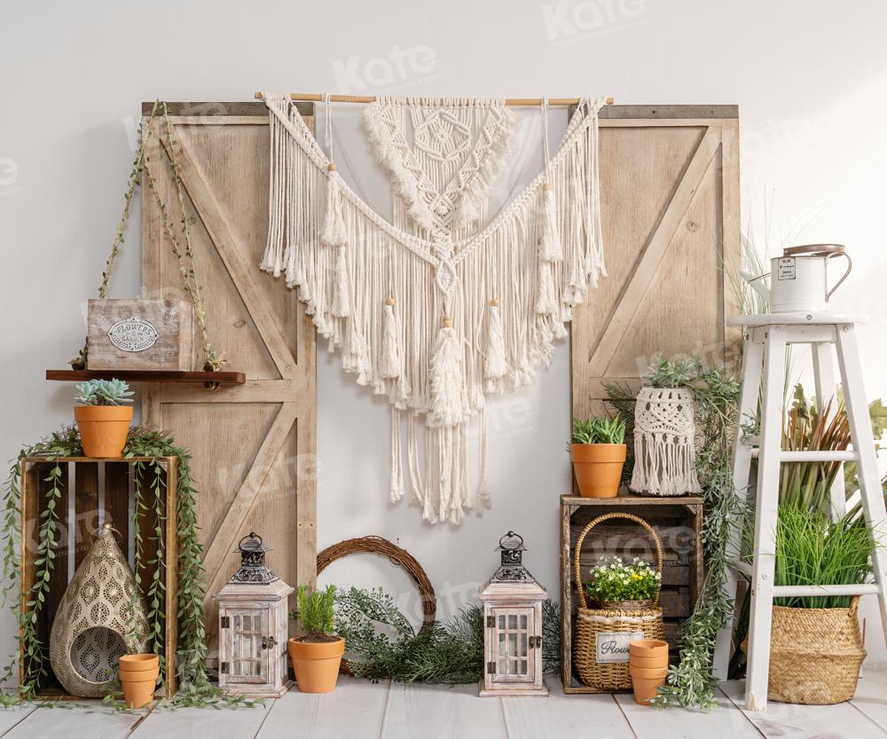 Kate Bohème Plantes en pot Vert Glands Toile de fond conçue par Emetselch - Kate Backdrop FR