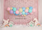 Kate Fête Licorne Pastel Rose Toile de fond conçu par Melissa King - Kate Backdrop FR