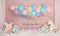 Kate Fête Licorne Pastel Rose Toile de fond conçu par Melissa King - Kate Backdrop FR
