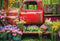 Kate Printemps Camion rouge Fleurs Toile de fond pour la photographie - Kate Backdrop FR