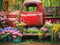 Kate Printemps Camion rouge Fleurs Toile de fond pour la photographie - Kate Backdrop FR