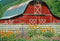Kate Printemps Fleurs Clôture Grange Rouge Toile de fond pour la photographie - Kate Backdrop FR