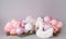 Kate Cygne Ballons Cake smash Toile de fond conçue par Patty Robert - Kate Backdrop FR