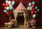 Kate Ballon Fleurs Scène Noble Cake smash Toile de fond conçue par Chain Photographie - Kate Backdrop FR