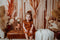 Offres Éclair-Kate Bohème Bougie Roseau Rideaux Toile de fond en Laine conçue par Chain Photographie - Kate Backdrop FR