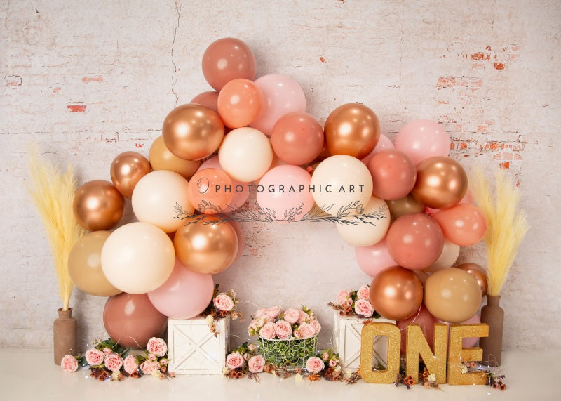 Kate Rose Ambiances d'automne Ballons Toile de fond conçue par Jenna Onyia - Kate Backdrop FR