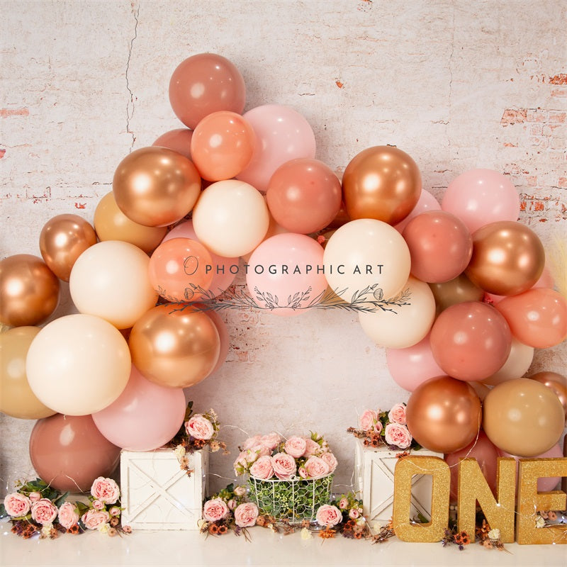 Kate Rose Ambiances d'automne Ballons Toile de fond conçue par Jenna Onyia - Kate Backdrop FR
