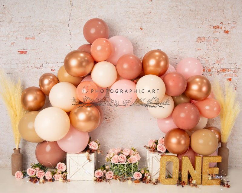 Kate Rose Ambiances d'automne Ballons Toile de fond conçue par Jenna Onyia - Kate Backdrop FR