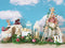 Kate Pâques Œufs Fleurs Lapin Ciel Nuages Toile de fond conçue par Emetselch - Kate Backdrop FR