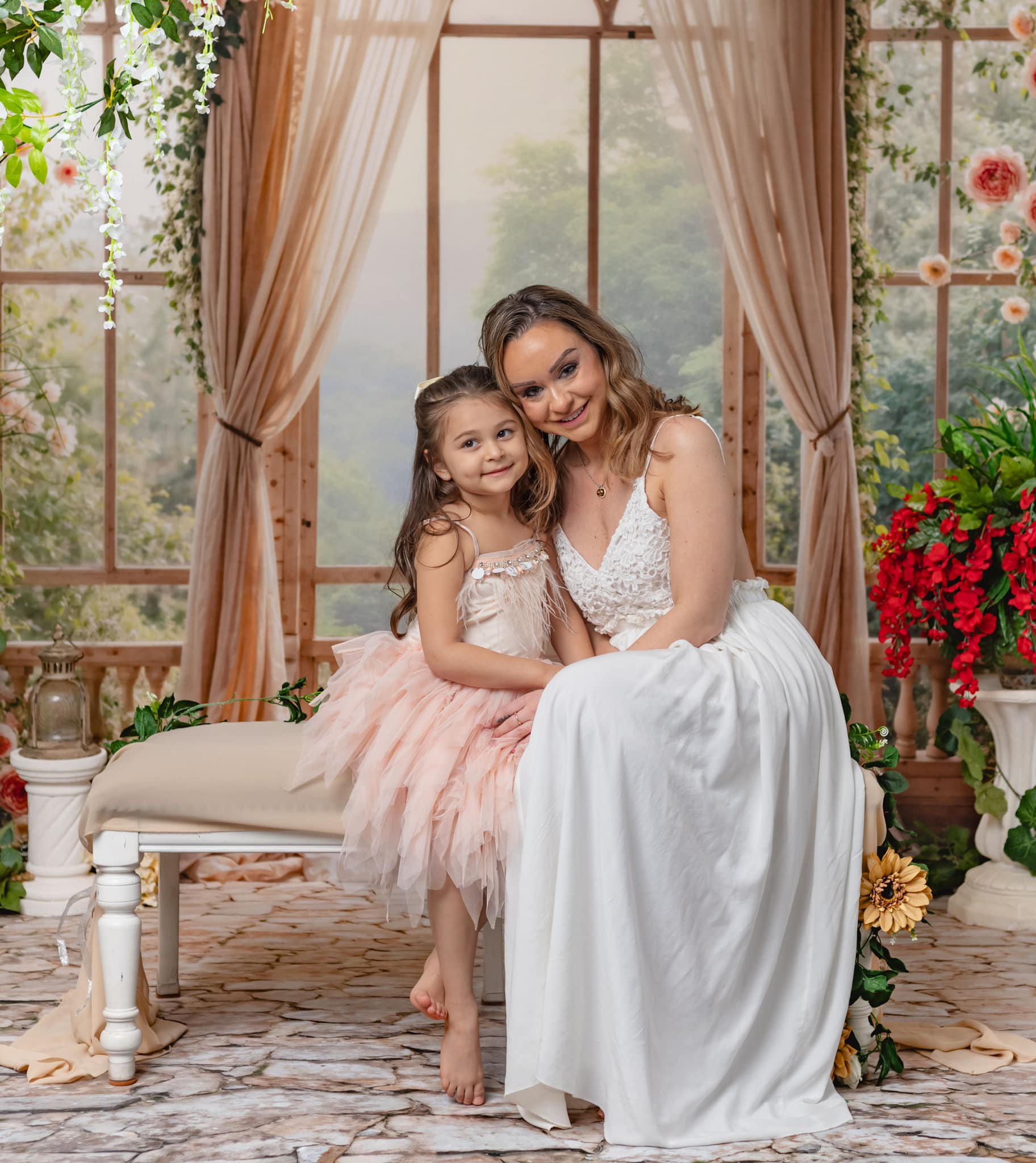 Kate Printemps Fleurs Mariage Fenêtre Rideaux Toile de fond conçue par Emetselch - Kate Backdrop FR