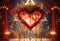 Kate Saint Valentin Amour Rose Couronne Palais Toile de fond conçue par Chain Photographie - Kate Backdrop FR