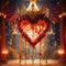 Kate Saint Valentin Amour Rose Couronne Palais Toile de fond conçue par Chain Photographie - Kate Backdrop FR