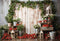 Kate Printemps Plante Vert Fraises Planche de bois Toile de fond conçue par Emetselch - Kate Backdrop FR