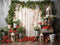 Kate Printemps Plante Vert Fraises Planche de bois Toile de fond conçue par Emetselch - Kate Backdrop FR