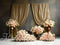 Kate Beaux-Arts Mur-rideau bicolore Fleurs Toile de fond conçue par Mini MakeBelieve - Kate Backdrop FR