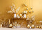 Kate Mur Doré Décors Pâques Fleurs Toile de fond conçue par Mini MakeBelieve - Kate Backdrop FR