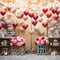 Kate Intérieur Grange Saint-Valentin Ballons Fleurs Toile de fond conçue par Mini MakeBelieve - Kate Backdrop FR