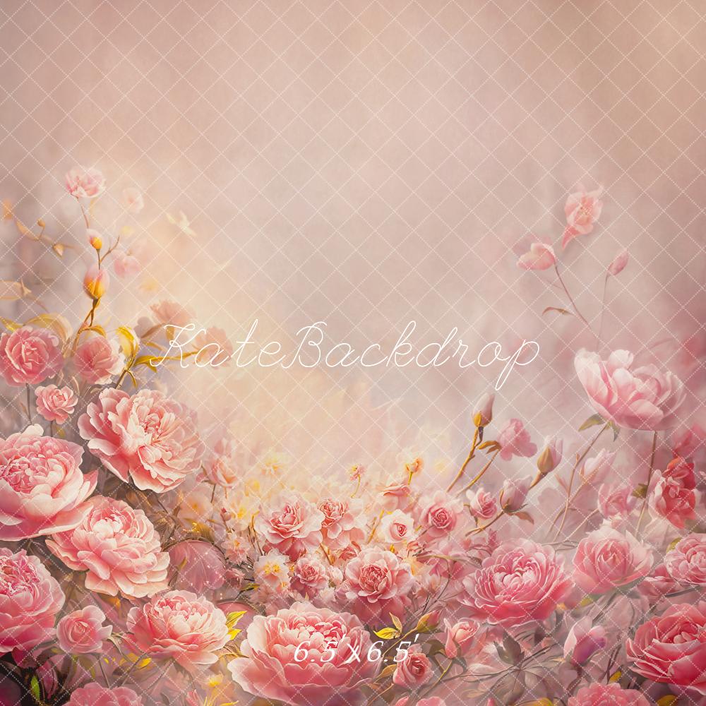 Kate Beaux-Arts Fleurs Rose Fête des mères Toile de fond conçue par GQ