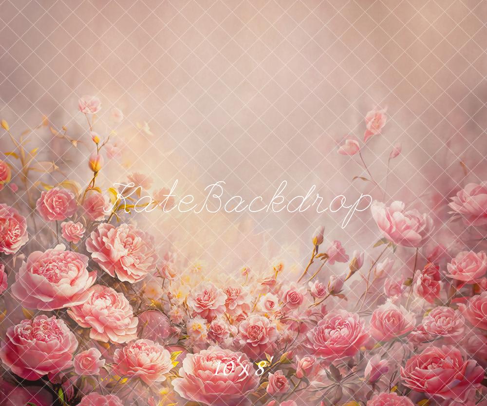 Kate Beaux-Arts Fleurs Rose Fête des mères Toile de fond conçue par GQ