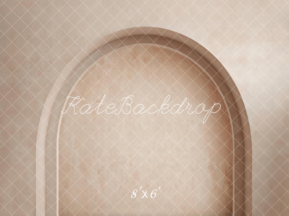Offres Éclair-Kate Bohème Simple Arche Beige Élégant Toile de fond en Laine conçue par Kate Image - Kate Backdrop FR