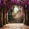 Kate Glycine Porte en arc Arbre Escaliers Toile de fond conçue par Chain Photographie - Kate Backdrop FR