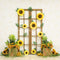 Kate Été Tournesol Jaune Porte en bois Toile de fond conçue par Emetselch - Kate Backdrop FR