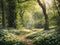 Kate Printemps Vert Forêt Chemin Toile de fond conçue par Chain Photographie - Kate Backdrop FR