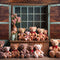 Kate Printemps Ours Fenêtre en bois Seuil Toile de fond conçue par Chain Photographie - Kate Backdrop FR