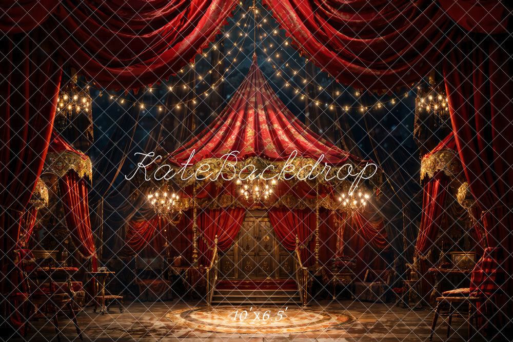 Kate Rouge Rideau Scène Lumière Toile de fond conçue par Chain Photographie - Kate Backdrop FR