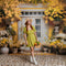 Kate Printemps Jaune Fleurs Porte en bois Toile de fond conçue par Emetselch - Kate Backdrop FR