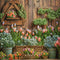 Kate Printemps Tulipe Parfumé Fleur Porte Toile de fond conçue par Emetselch - Kate Backdrop FR