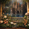 Kate Printemps Fleur Château Vintage Toile de fond conçue par Chain Photographie - Kate Backdrop FR
